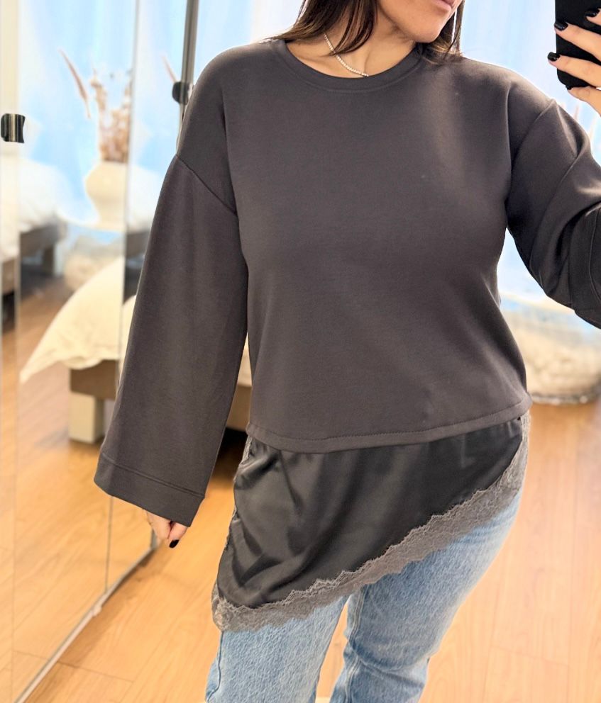 Pull Dentelle Asymétrique ROMY