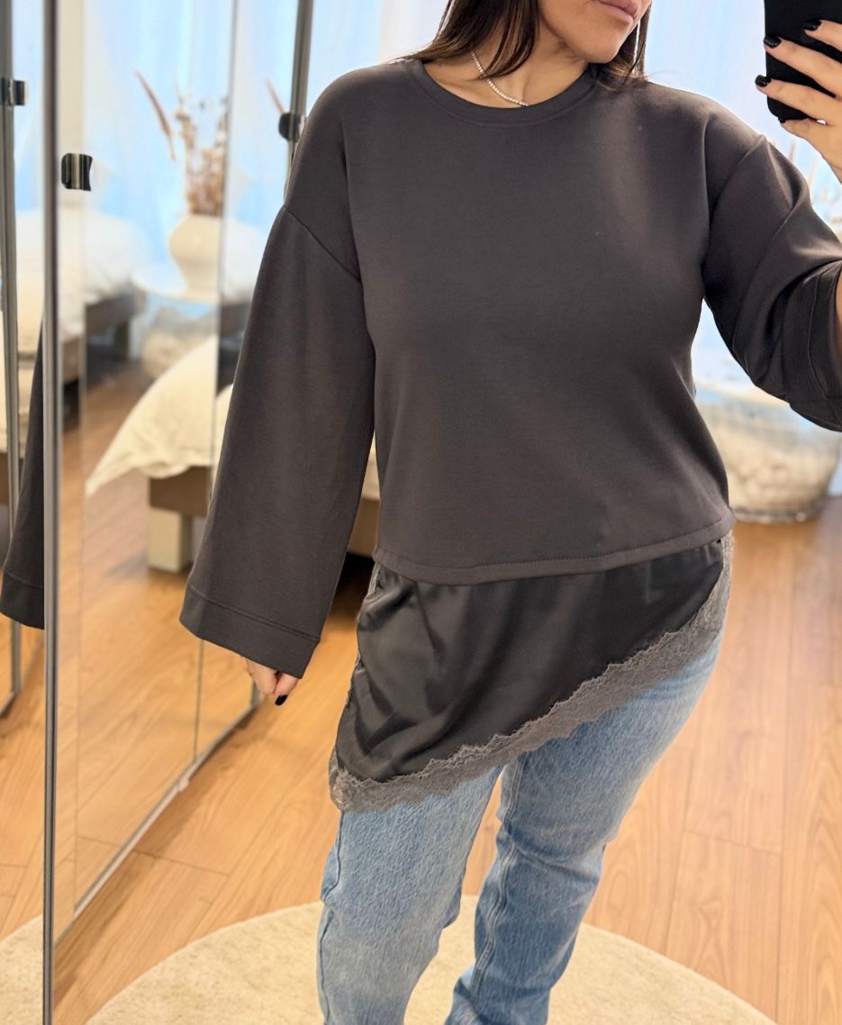 Pull Dentelle Asymétrique ROMY