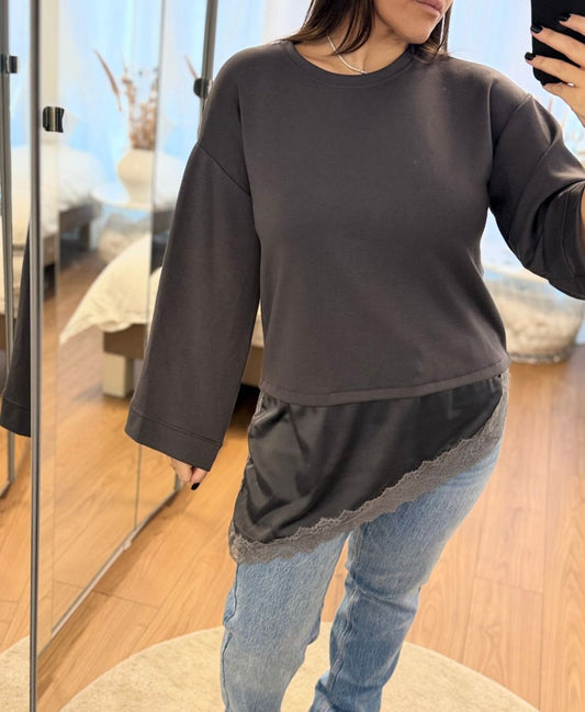 Pull Dentelle Asymétrique ROMY