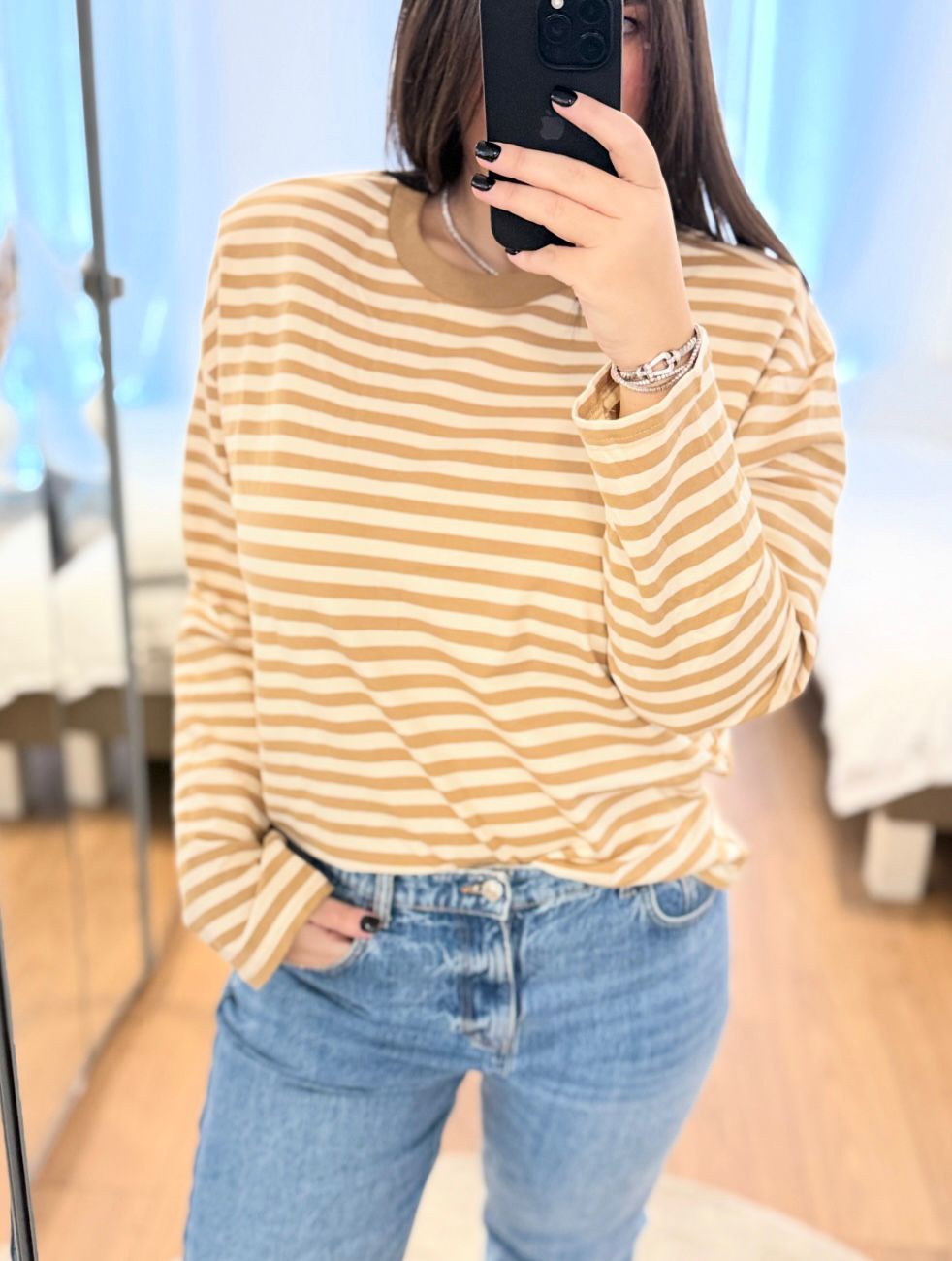 T-Shirt manche longue épaulettes JOEY