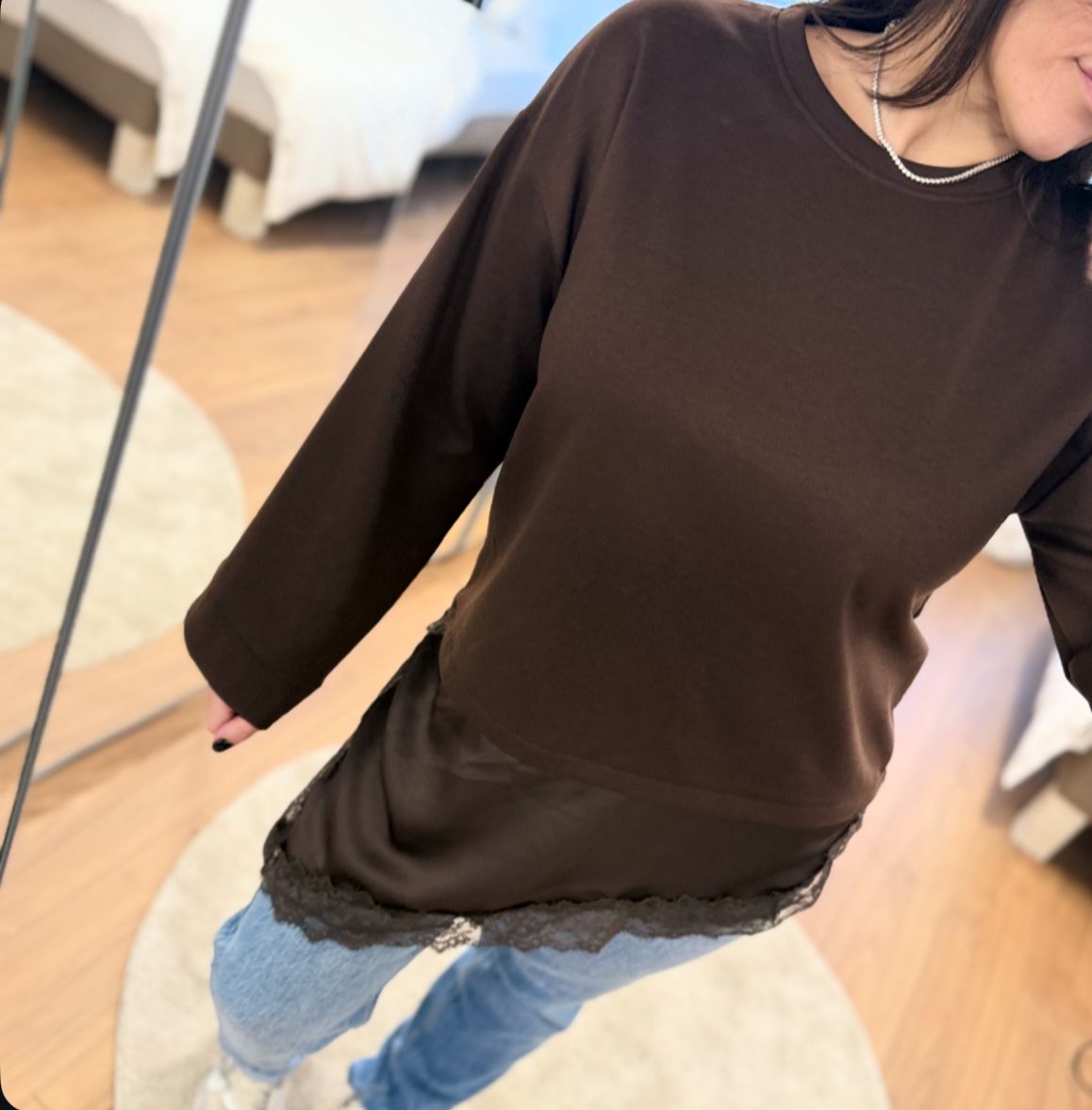 Pull Dentelle Asymétrique ROMY