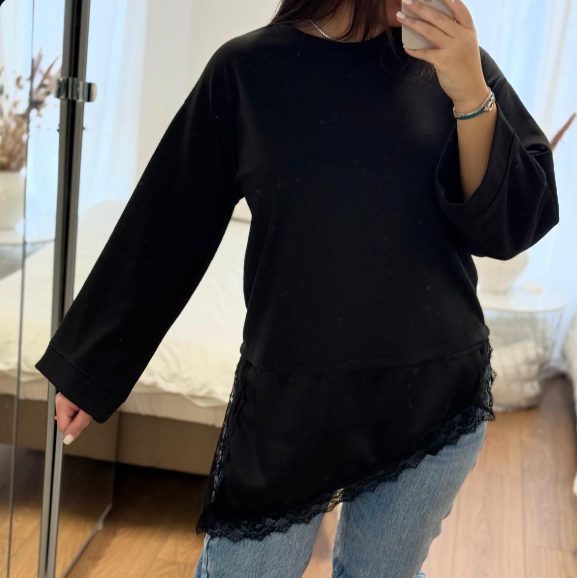 Pull Dentelle Asymétrique ROMY